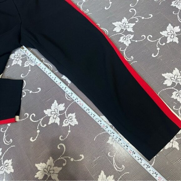 Aritzia Babaton Conan Pant Terado black with red side stripe crop Size 00 - Picture 9 of 10